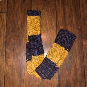 purple & gold scarf